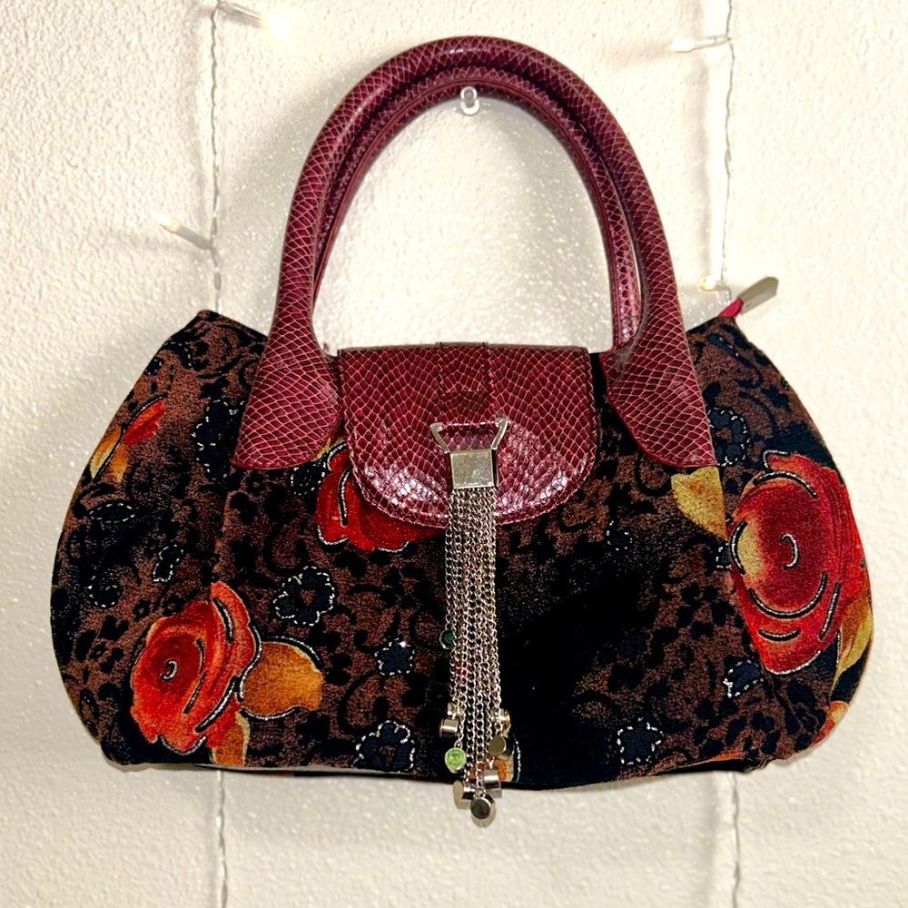 Lenach Floral Tapestry Handbag